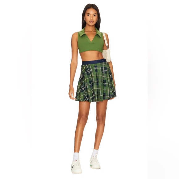 WeWoreWhat Pants - WeWoreWhat Plaid Green Athletic Tennis Skort Size Large